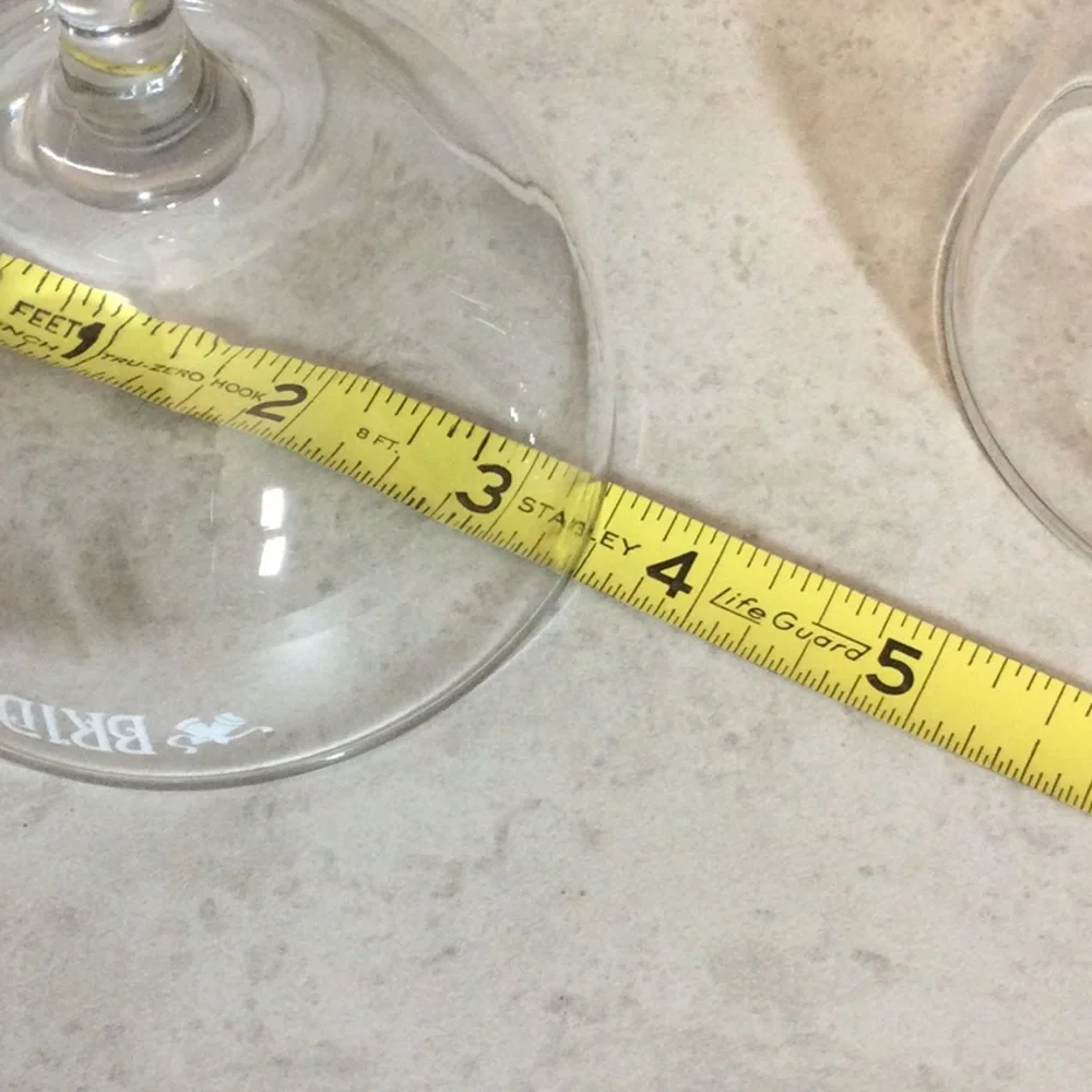 Bride & Groom Etched Coupe Glasses - Clear Wedding Toasting Set (2)